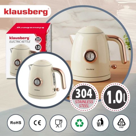 CZAJNIK ELEKTRYCZNY 1L Z TERMOMETREM KLAUSBERG KB-9018