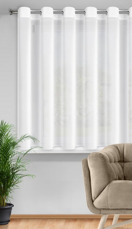 FIRANA GOTOWA DALIA 350 X 150 CM BIAŁY