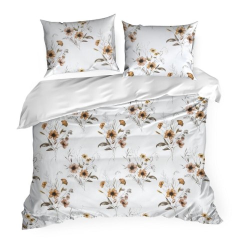 KOMPLET POŚCIELI BAWEŁNIANEJ CELINE 160 X 200 CM BIAŁY