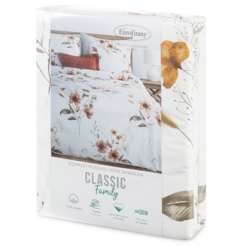 KOMPLET POŚCIELI BAWEŁNIANEJ CELINE 220 X 200 CM BIAŁY