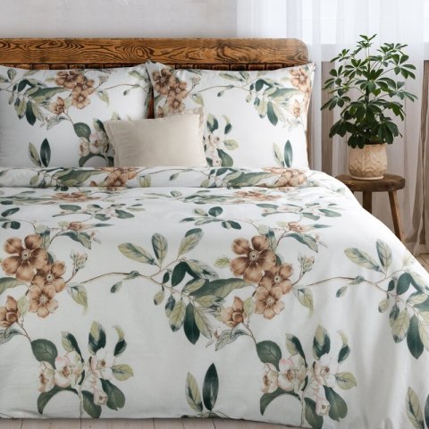 KOMPLET POŚCIELI BAWEŁNIANEJ NIKOLA 160 X 200 CM BIAŁY