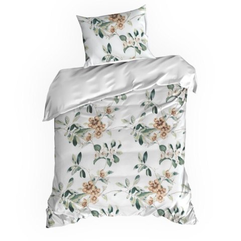 KOMPLET POŚCIELI BAWEŁNIANEJ NIKOLA 220 X 200 CM BIAŁY