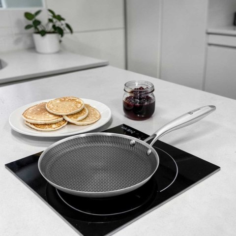 PATELNIA STALOWA DO NALEŚNIKÓW 28cm Z POWŁOKĄ PLASTER MIODU 5547