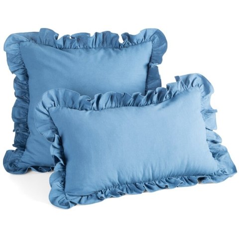 POSZEWKA FALBANKA 45 X 45 CM BEŻOWY