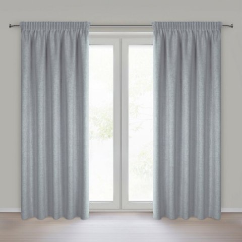 ZASŁONA GOTOWA JULA2 NA TAŚMIE 140 X 270 CM CIEMNONIEBIESKI