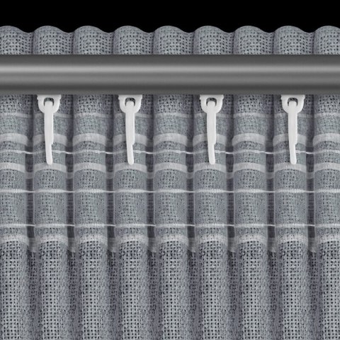 ZASŁONA GOTOWA JULA2 NA TAŚMIE 140 X 270 CM CIEMNONIEBIESKI