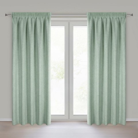 ZASŁONA GOTOWA JULA2 NA TAŚMIE 140 X 270 CM CIEMNOZIELONY