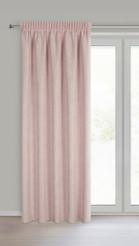 ZASŁONA GOTOWA JULA2 NA TAŚMIE 140 X 270 CM PUDROWY