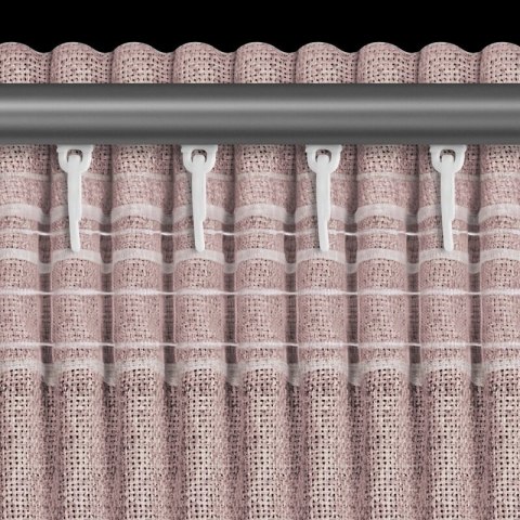 ZASŁONA GOTOWA JULA2 NA TAŚMIE 140 X 270 CM PUDROWY