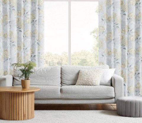 FIRANA GOTOWA INARI 140 X 250 CM SREBRNY