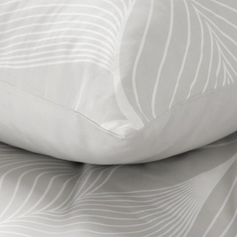 KOMPLET POŚCIELI SATYNOWEJ SPRING 88 140 X 200 CM JASNOSZARY