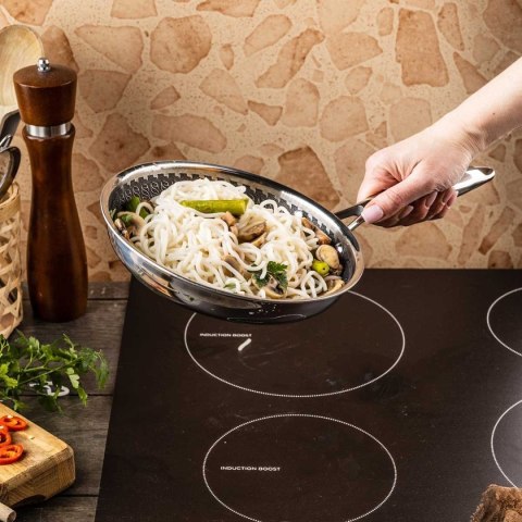 PATELNIA STALOWA 20cm Z POWŁOKĄ PLASTER MIODU KLAUSEBRG KB-9021