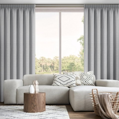 ZASŁONA GOTOWA ZOEY NA TAŚMIE 140 X 270 CM SREBRNY