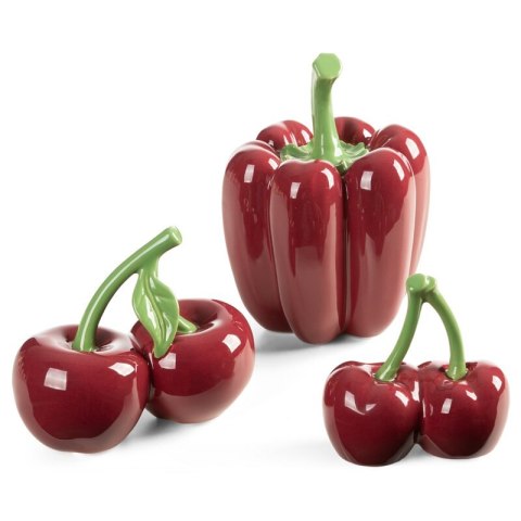 FIGURKA DEKORACYJNA SIMON 15 X 15 X 21 CM CZERWONY