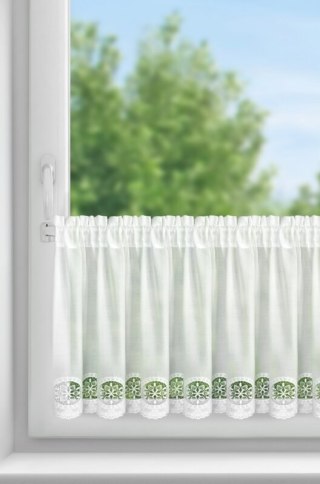 FIRANA GOTOWA LILA NA TAŚMIE 150 X 40 CM BIAŁY