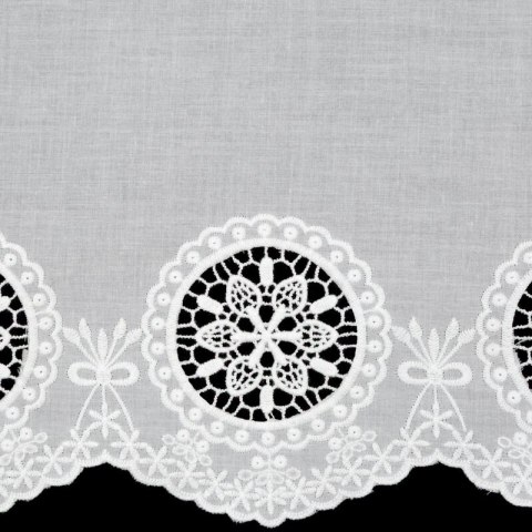 FIRANA GOTOWA LILA NA TAŚMIE 150 X 40 CM BIAŁY