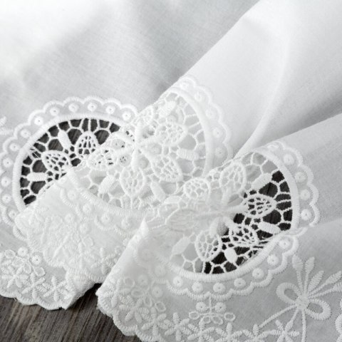 FIRANA GOTOWA LILA NA TAŚMIE 150 X 40 CM BIAŁY