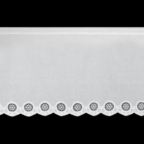 FIRANA GOTOWA LILA NA TAŚMIE 150 X 40 CM BIAŁY