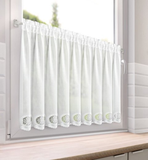 FIRANA GOTOWA LILA NA TAŚMIE 150 X 70 CM BIAŁY