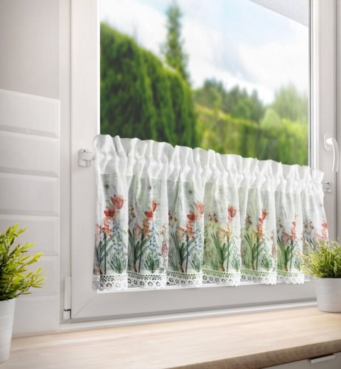 FIRANA GOTOWA NEMEZJA NA TAŚMIE 150 X 30 CM BIAŁY