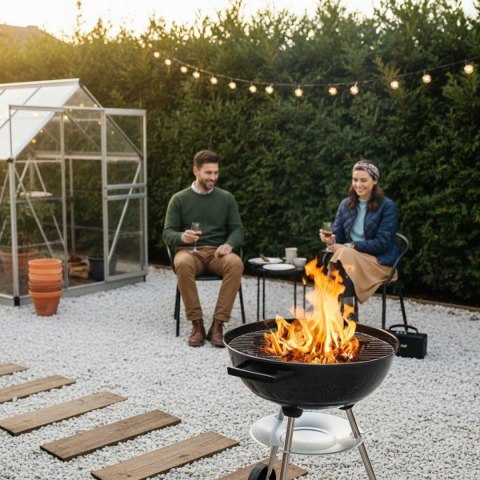 GRILL WĘGLOWY Z POKRYWĄ 41cm KINGHOFF KH-2033