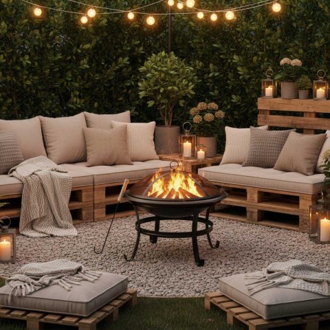 PALENISKO OGRODOWE 54cm Z POKRYWĄ KINGHOFF KH-2030