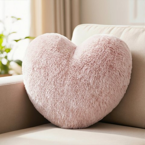 POSZEWKA HEART 45 X 45 CM PUDROWY