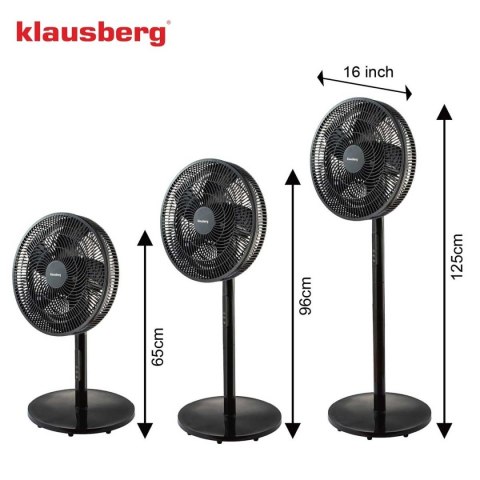 WENTYLATOR WIATRAK PODŁOGOWY BIURKOWY REGULOWANY KLAUSBERG KB-9041