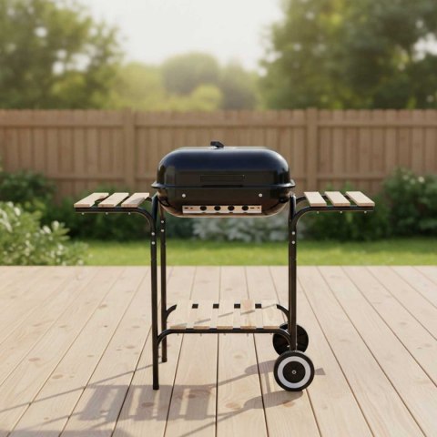 GRILL WĘGLOWY NA KÓŁKACH Z PÓŁKAMI KINGHOFF KH-2034