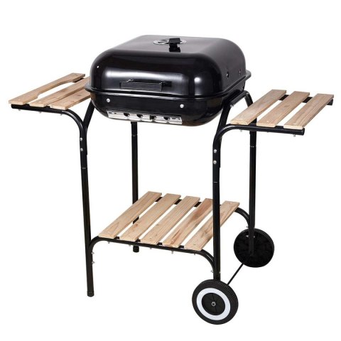 GRILL WĘGLOWY NA KÓŁKACH Z PÓŁKAMI KINGHOFF KH-2034