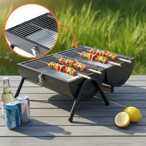 GRILL WĘGLOWY PRZENOŚNY SKŁADANY KINGHOFF KH-2032