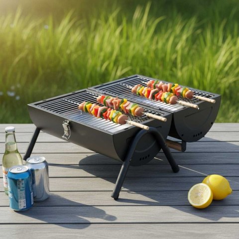 GRILL WĘGLOWY PRZENOŚNY SKŁADANY KINGHOFF KH-2032