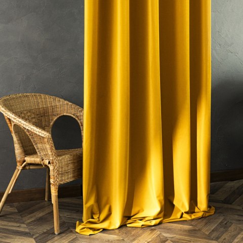 MATT VELVET Tkanina dekoracyjna, wysokość 320cm, kolor 025 szafranowy MATVEL/TDP/025/000320/1