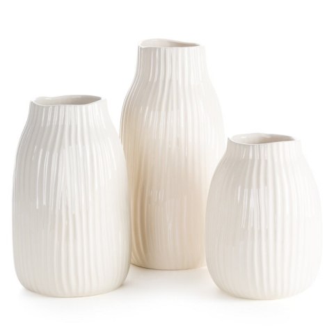 WAZON DEKORACYJNY JENNY (02) O 15 X 25 CM KREMOWY