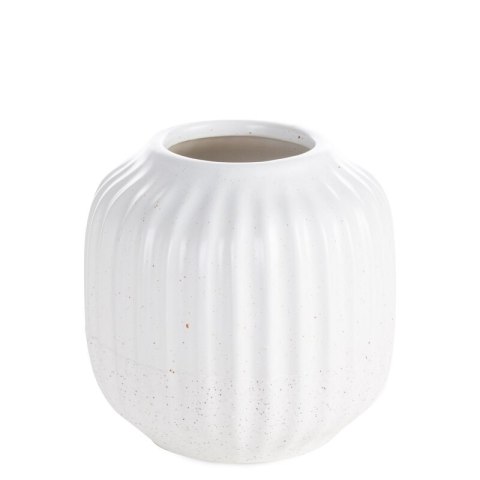 WAZON DEKORACYJNY KAJLA (03) O 14 X 13 CM BIAŁY