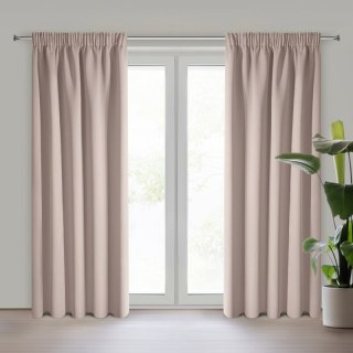 ZASŁONA GOTOWA ADLEY NA TAŚMIE 135 X 270 CM PUDROWY