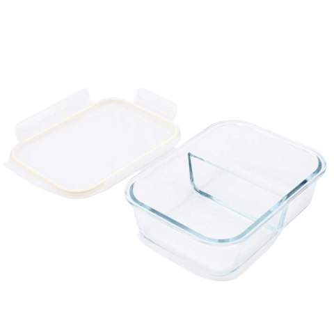 SZKLANY POJEMNIK 1000ml LUNCH BOX Z PRZEGRODĄ SZCZELNY 5623