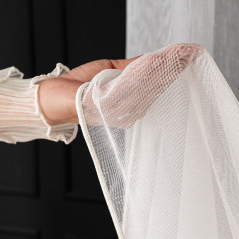 Firanka fantazyjna z ołowianką, wysokość 300cm, kolor 001 biały 101005/OLO/001/000300/1