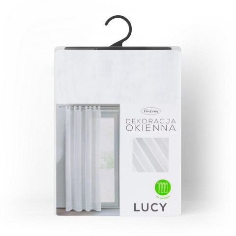 FIRANA GOTOWA LUCY NA SZELKACH 140 X 250 CM BIAŁY