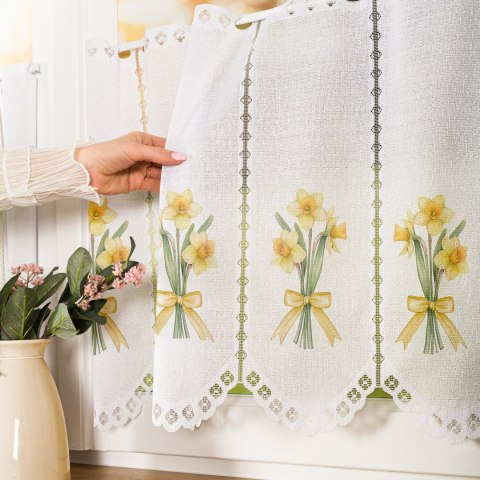 ŻONKIL Zazdrostka żakardowa 626119, wysokość 50cm, kolor 008 żółty (do wyczerpania zapasu) D00427/ZAZ/008/000050/1