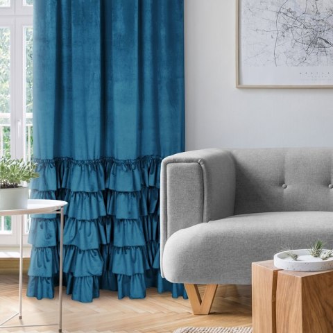 ZASŁONA GOTOWA CHARLOTTE NA TAŚMIE 140 X 270 CM GRANATOWY