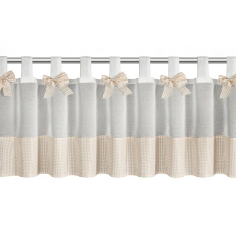 FIRANA GOTOWA POLINA NA SZELKACH 150 X 40 CM BIAŁY