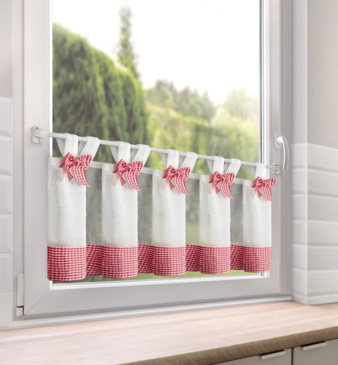 FIRANA GOTOWA POLINA NA SZELKACH 150 X 40 CM BIAŁY