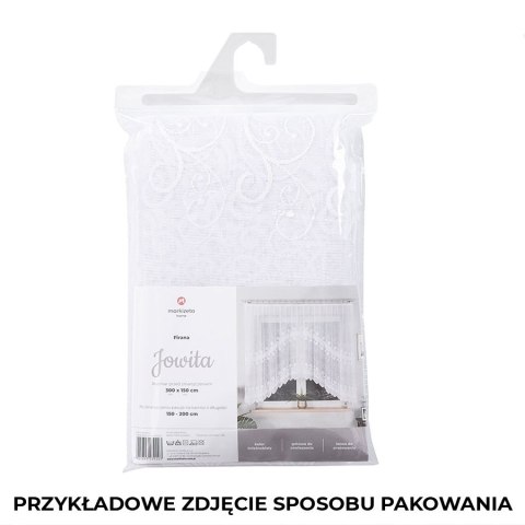 HELENA Firanka żakardowa gotowa, szerokość 480 x wysokość 160cm, kolor 001 biały S18869/FBP/001/480160/1