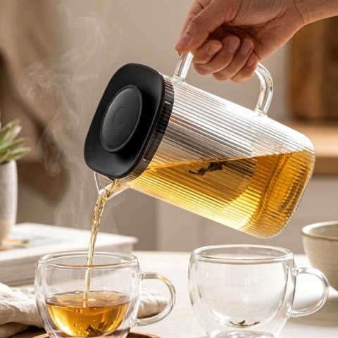 DZBANEK SZKLANY 1,5L Z ZAPARZACZEM DO HERBATY ZIÓŁ 259756