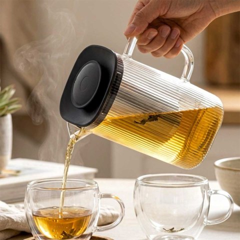 DZBANEK SZKLANY 1,5L Z ZAPARZACZEM DO HERBATY ZIÓŁ 259756