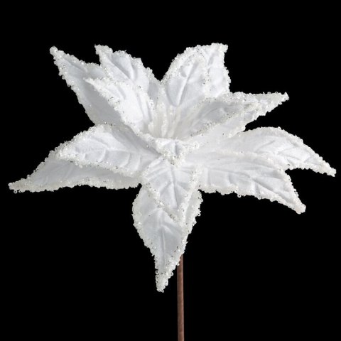 KWIAT ŚWIĄTECZNY 312 O 30 CM BIAŁY
