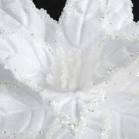 KWIAT ŚWIĄTECZNY 312 O 30 CM BIAŁY