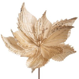 KWIAT ŚWIĄTECZNY 334 O 33 CM KREMOWY