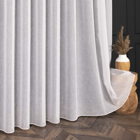 Firanka fantazyjna z ołowianką, wysokość 300cm, kolor 010 offwhite 003269/OLO/010/000300/1